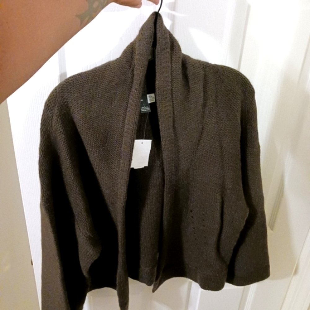 𝅺NWT Saks Fifth Avenue open front cardigan women's Large
